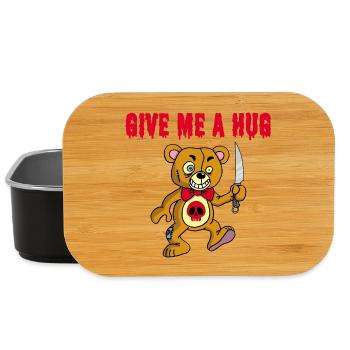 Psychopathic Teddy Bear - Lunch Box - black - Front