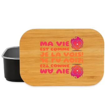 Ma vie est comme je la vois - Boîte à goûter - noir - Devant
