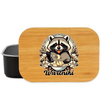 Wareniki Waschbär süß Geschenk - Lunch Box - Schwarz - Vorne