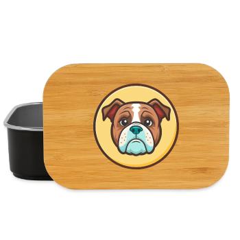 Alapaha Blue Blood Bulldog Dog Breed Funny Cartoon - Lunch Box - black - Front