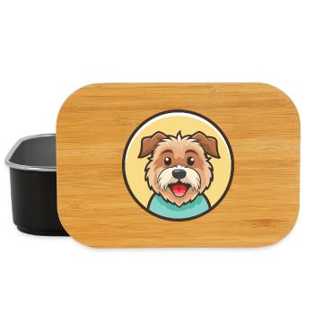 Glen Of Imaal Terrier Chien Race Dessin Animé Kawaii Pet - Boîte à goûter - noir - Devant