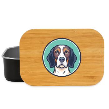 Ariege Pointer Hund Rasse Cartoon Kawaii Clipart - Lunch Box - Schwarz - Vorne