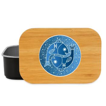 Signe astrologique du poisson - Boîte à goûter - noir - Devant