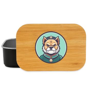 Chinesische kaiserliche Hunderasse Karikatur Kawaii Clipart - Lunch Box - Schwarz - Vorne