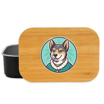 Hawaïen Poi Chien Race Dessin animé Kawaii Clipart Animal de compagnie - Boîte à goûter - noir - Devant