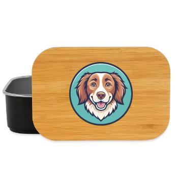 Nouvelle-Écosse Canard Tolling Retriever Chien Dessin animé Animal de compagnie - Boîte à goûter - noir - Devant