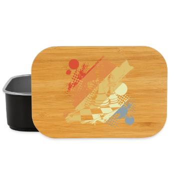 Chess queen and king - Lunch Box - black - Front