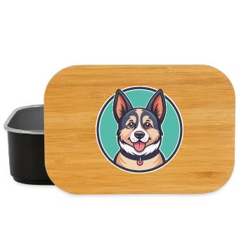 Sabueso Español Hunderasse Cartoon Kawaii Clipart - Lunch Box - Schwarz - Vorne