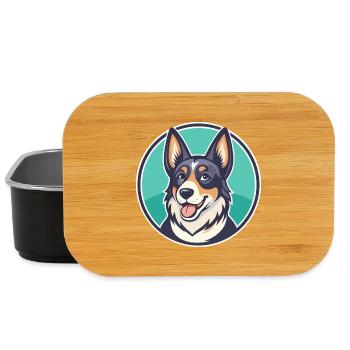 Schweizer Laufhund Hunderasse Cartoon Kawaii - Lunch Box - Schwarz - Vorne