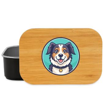 Smithfield Hund Rasse Cartoon Kawaii Clipart Tier - Lunch Box - Schwarz - Vorne