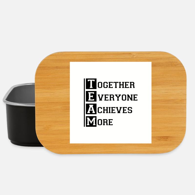 TEAM Together Everyone Achieves More - Lunch Box - Schwarz