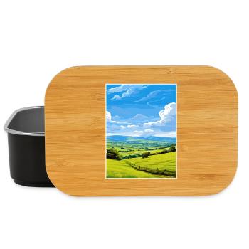 Shropshire Hills Aonb Reiseposter Souvenir WPA - Lunch Box - Schwarz - Vorne