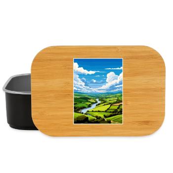 Wye Valley Aonb Reise Poster Souvenir Farbe WPA - Lunch Box - Schwarz - Vorne