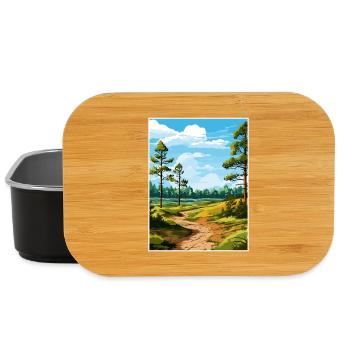Cannock Chase Aonb Affiche de voyage Souvenir Peinture WP - Boîte à goûter - noir - Devant
