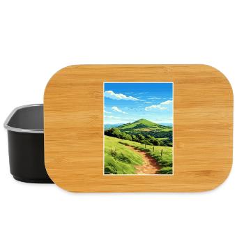 Malvern Hills Aonb Travel Poster Souvenir Paint WP - Lunch Box - black - Front