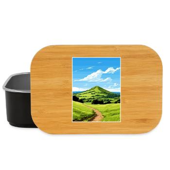 Malvern Hills Aonb Travel Poster Souvenir Paint WP - Lunch Box - black - Front