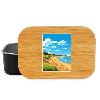 Norfolk Coast Aonb Travel Poster Souvenir Paint WP - Lunch Box - black - Front