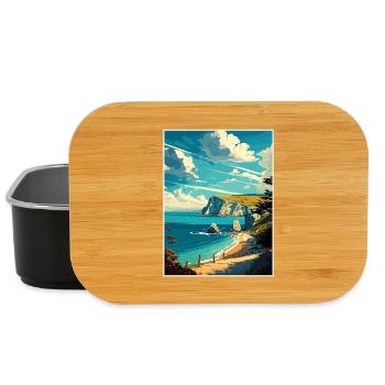 Isle Of Wight Anob Travel Poster Souvenir Paint WP - Lunch Box - black - Front