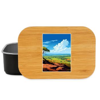 Quantock Hills Aonb Vintage Reiseposter Souvenir - Lunch Box - Schwarz - Vorne