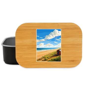Norfolk Coast Aonb Travel Poster Souvenir Paint WP - Lunch Box - black - Front