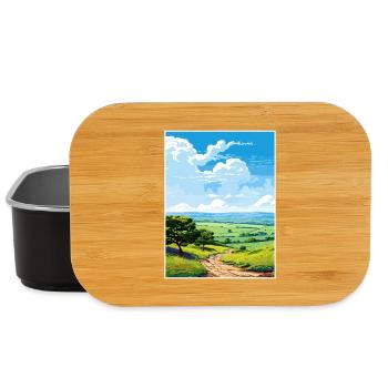 Quantock Hills Aonb Vintage Reiseposter Souvenir - Lunch Box - Schwarz - Vorne