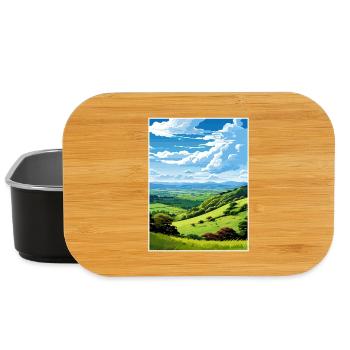 Shropshire Hills Aonb Reiseposter Souvenir WPA - Lunch Box - Schwarz - Vorne