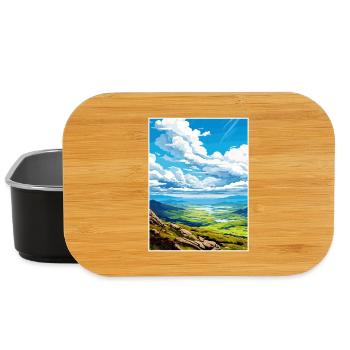 Mourne Mountains Aonb Travel Poster Souvenir WPA - Lunch Box - black - Front
