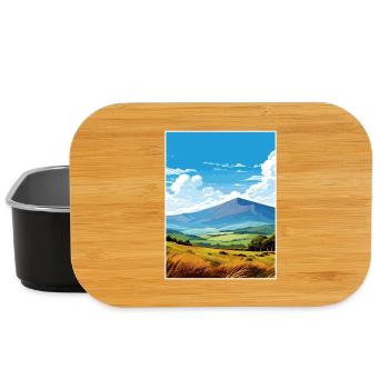 Mourne Mountains Aonb Travel Poster Souvenir WPA - Lunch Box - black - Front