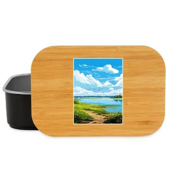 Strangford Lough Aonb Reiseposter Souvenir WPA - Lunch Box - Schwarz - Vorne