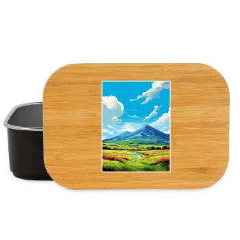 Mourne Mountains Aonb Travel Poster Souvenir WPA - Lunch Box - black - Front