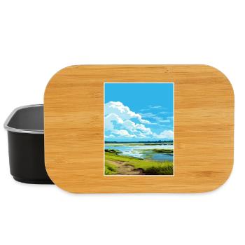 Strangford Lough Aonb Reiseposter Souvenir WPA - Lunch Box - Schwarz - Vorne