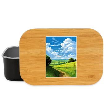North Wessex Downs Aonb Travel Poster Souvenir WPA - Lunch Box - black - Front