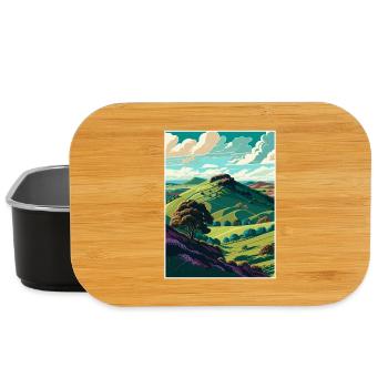 Shropshire Hills Aonb Reiseposter Souvenir WPA - Lunch Box - Schwarz - Vorne