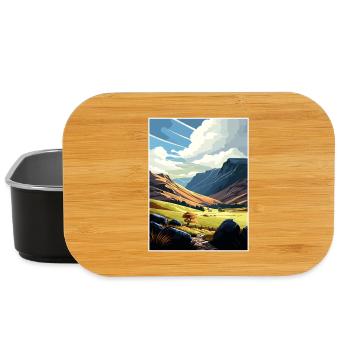 Clwydian Range Anob Vintage Reiseposter Souvenir - Lunch Box - Schwarz - Vorne