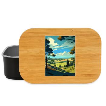 Blackdown Hills Aonb Reiseposter Souvenir WPA - Lunch Box - Schwarz - Vorne