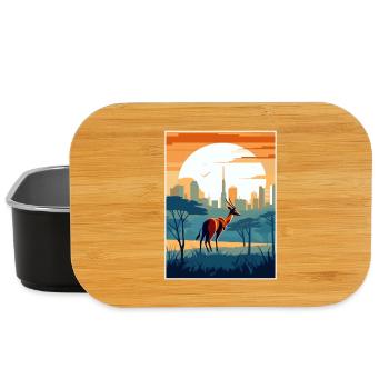 Nairobi Kenia Reise Poster Souvenir Malerei WPA - Lunch Box - Schwarz - Vorne