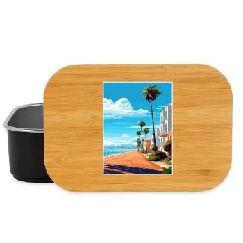 Agadir Marokko Reise Poster Souvenir Malerei WPA - Lunch Box - Schwarz - Vorne