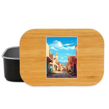 Meknes Marokko Reise Poster Souvenir Malerei WPA - Lunch Box - Schwarz - Vorne