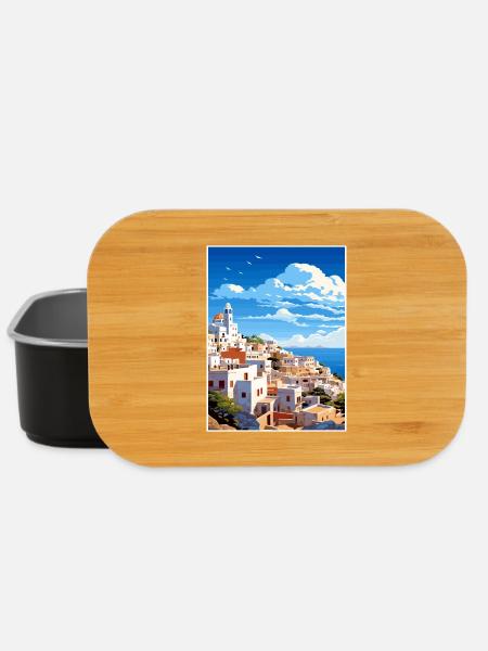 Tétouan Maroc Affiche de voyage Peinture Souvenir WPA - Boîte à goûter - noir