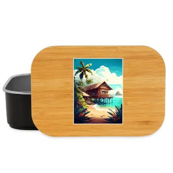 Zanzibar Tanzanie Affiche de voyage Peinture Souvenir WPA - Boîte à goûter - noir - Devant