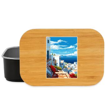 Tanger Maroc Affiche de voyage Peinture Souvenir WPA - Boîte à goûter - noir - Devant