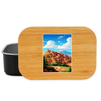 Marrakech Maroc Affiche de voyage Peinture Souvenir WPA - Boîte à goûter - noir - Devant