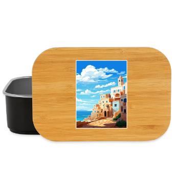 Essaouira Maroc Affiche de voyage Peinture Souvenir WPA - Boîte à goûter - noir - Devant