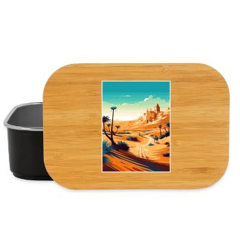Sahara Wüste Afrika Reise Poster Souvenir WPA - Lunch Box - Schwarz - Vorne