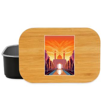 Marrakesch Marokko Reise Poster Souvenir Farbe WPA - Lunch Box - Schwarz - Vorne