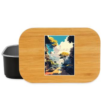 Hanoi Vietnam Reise Poster Souvenir Malerei WPA - Lunch Box - Schwarz - Vorne