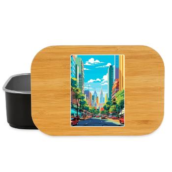 São Paulo Brasilien Reise Poster Souvenir Farbe WPA - Lunch Box - Schwarz - Vorne