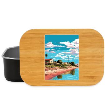 Rawson Argentina Travel Poster Souvenir Paint WPA - Lunch Box - black - Front