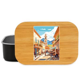 Salta Argentina Travel Poster Souvenir Paint WPA - Lunch Box - black - Front