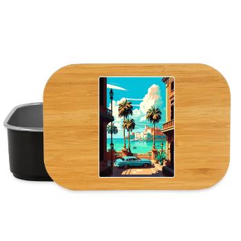 Havanna Karibik Reise Poster Souvenir Farbe WPA - Lunch Box - Schwarz - Vorne